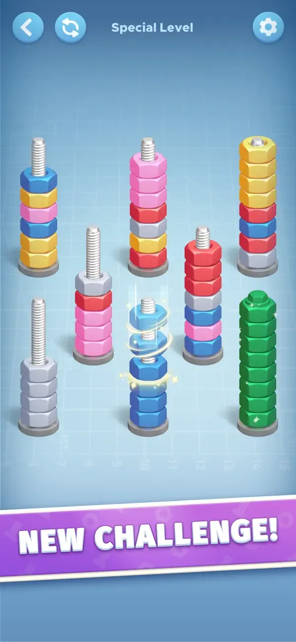 Nut Color Game - Sort Puz 3D screenshot 4