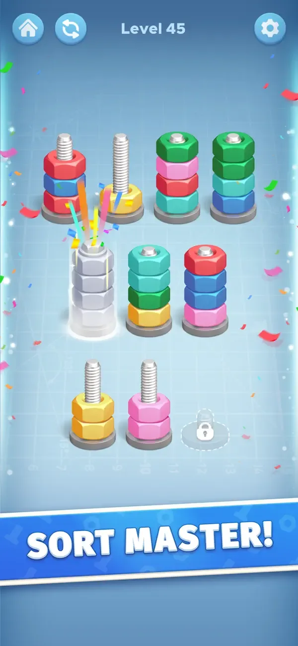 Nut Color Game - Sort Puz 3D screenshot 5