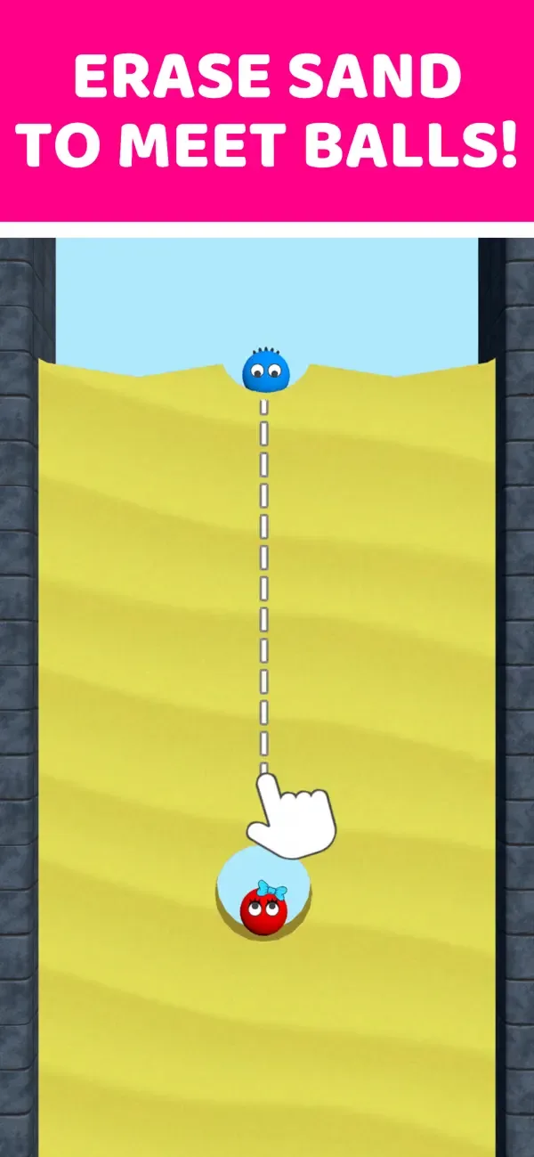 Lucky Balls - Erase sand game screenshot 1