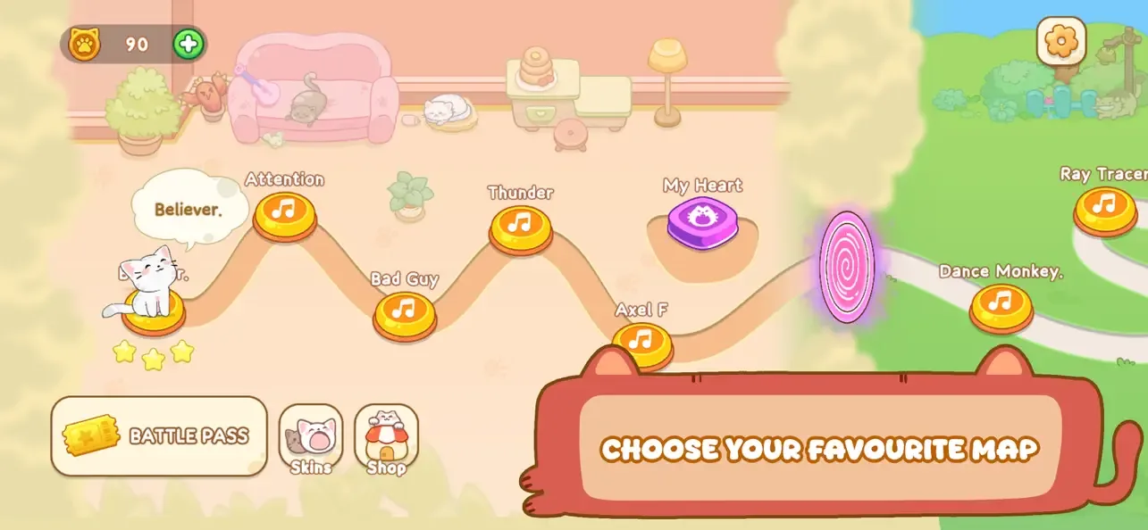 Cat Dash: Cute Cat Music Game screenshot 3