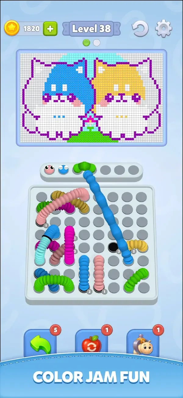 Wiggle Tangle - Thread Puzzle screenshot 2