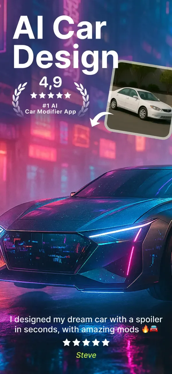 AI Car Designer Modify & Tune screenshot 1