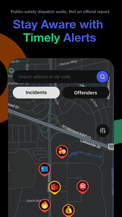 CrimeRadar Dispatch Audio screenshot 1