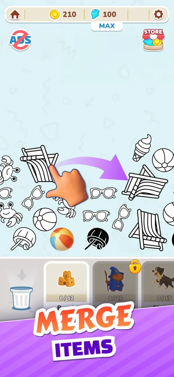 Capybara Puzzle: Sticker Merge screenshot 2