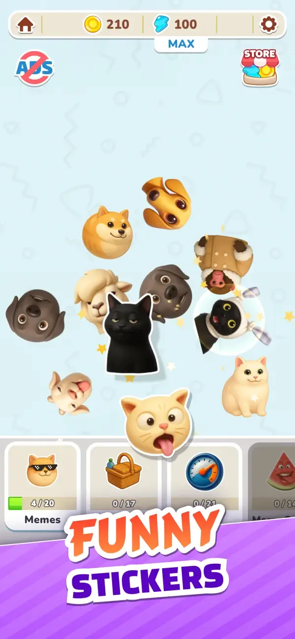 Capybara Puzzle: Sticker Merge screenshot 3