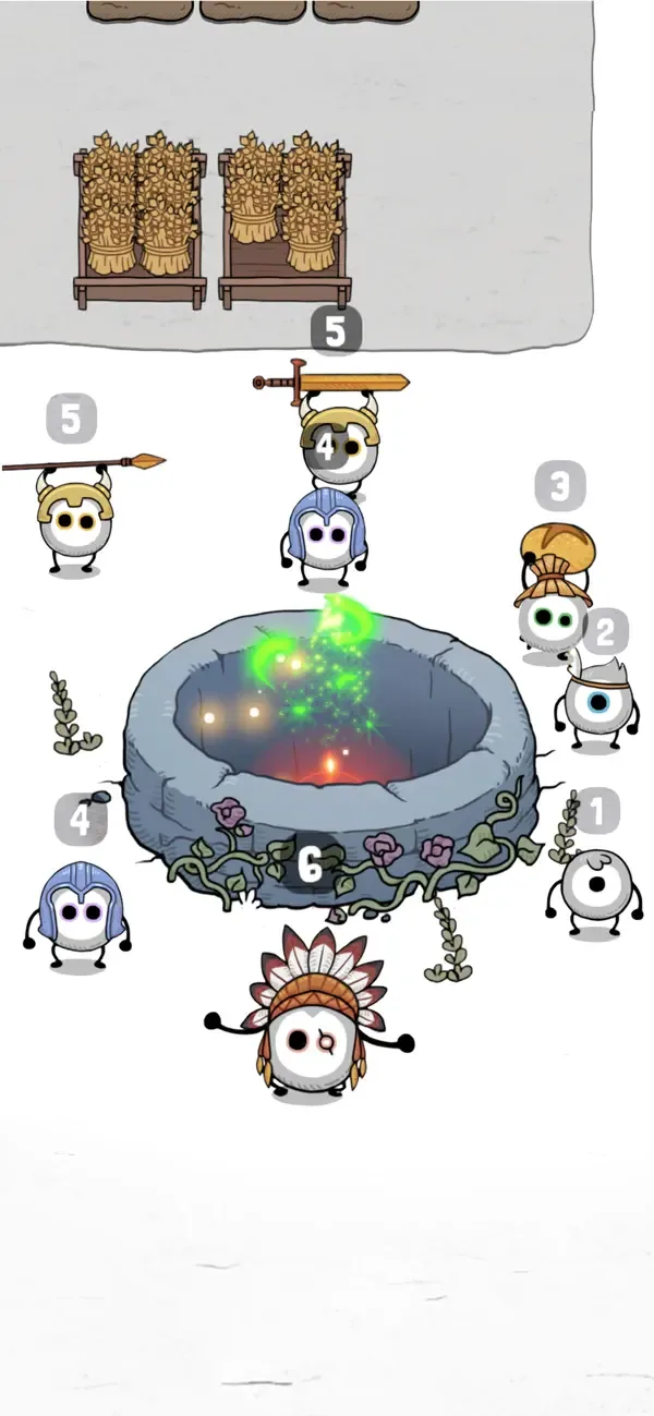Idle Tribe: Merge Circle Town screenshot 1