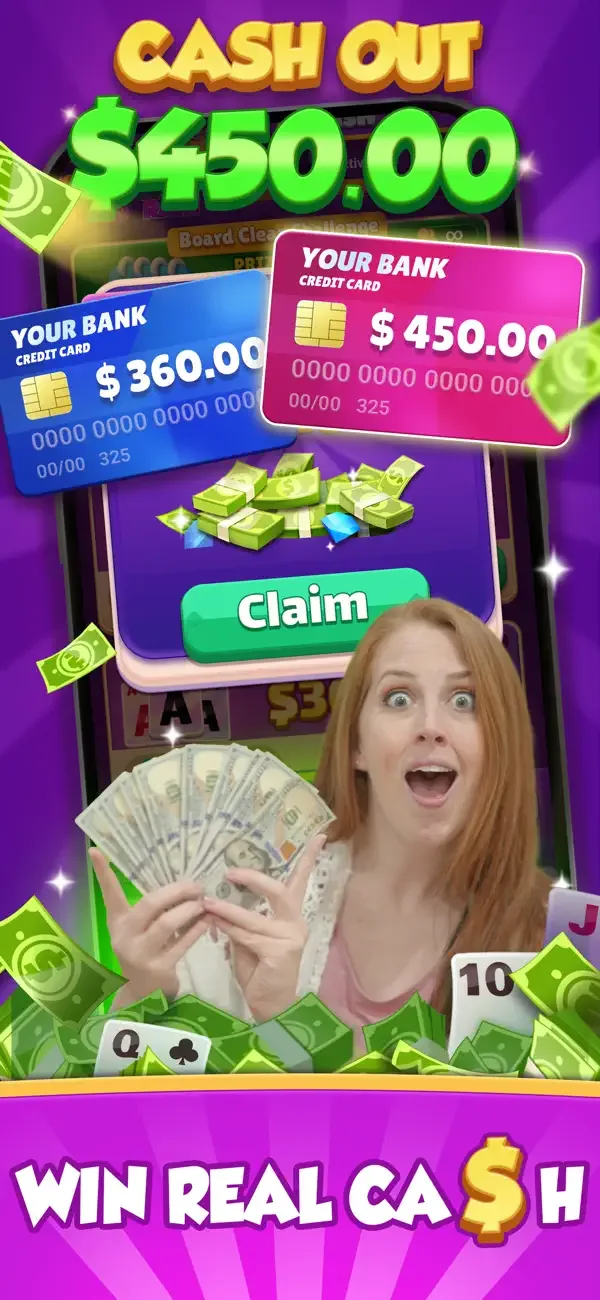 Solitaire Thrill: Win Cash screenshot 1