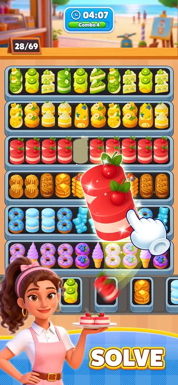 Grill Cooking: Sort Challenge screenshot 3