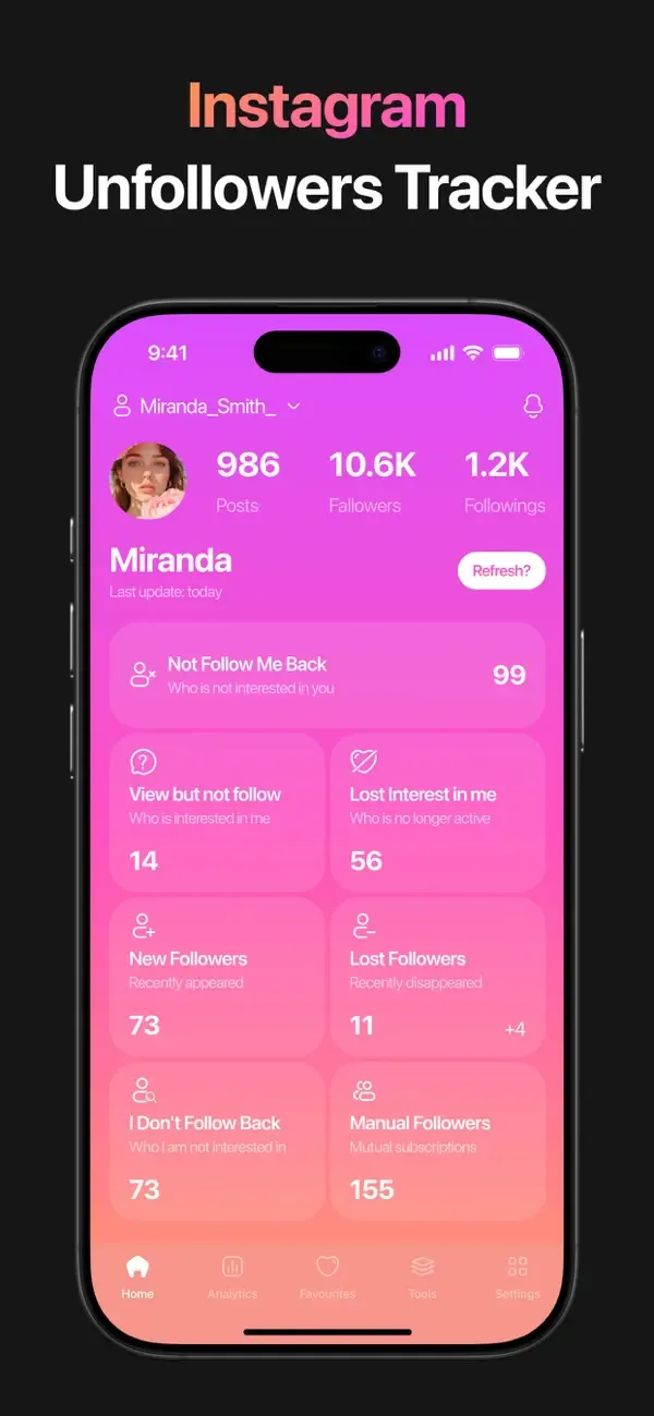 Unfollow Tracker: FollowHub screenshot 5