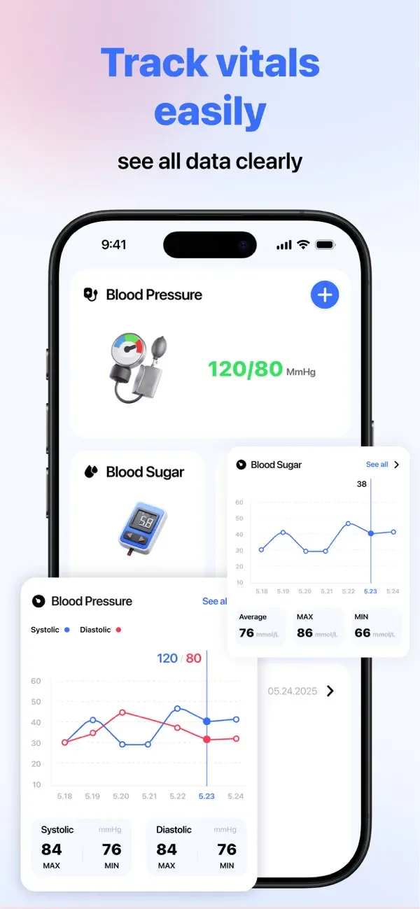 CardiaLink-Heart rate&Health screenshot 3