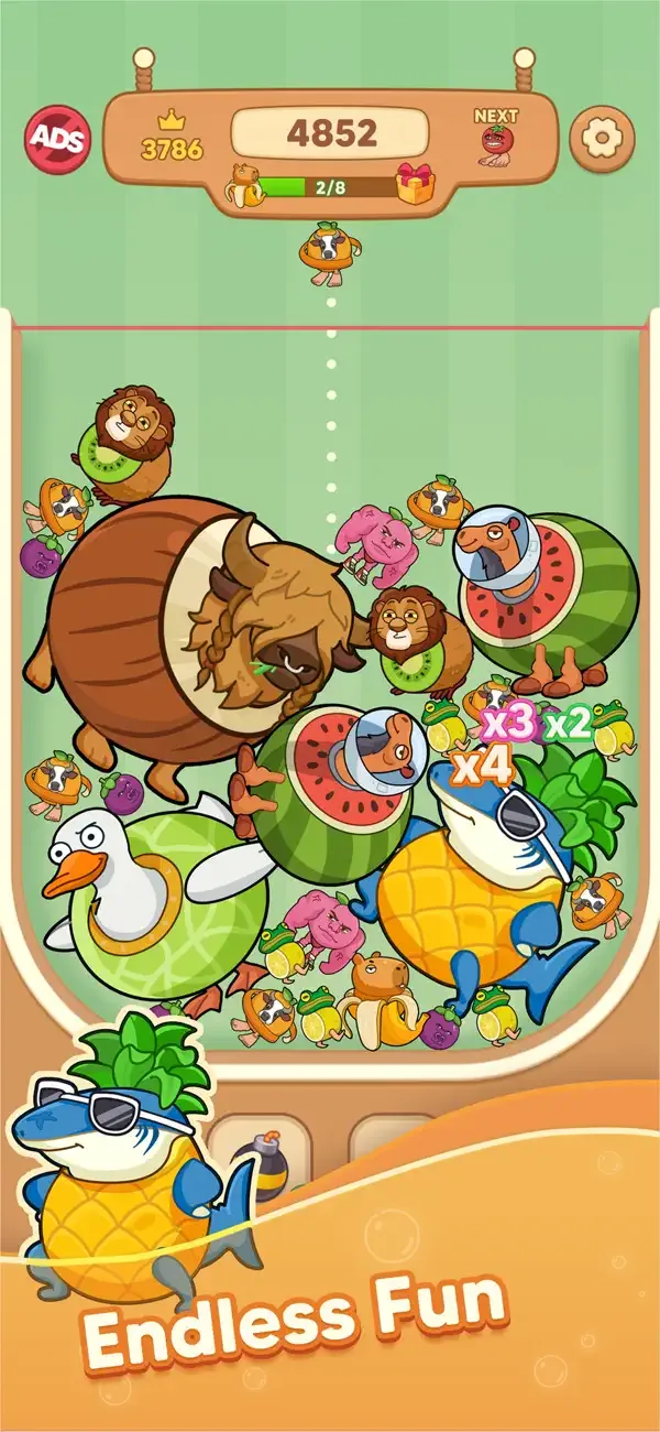 Mergedom: Fruit Merge screenshot 2