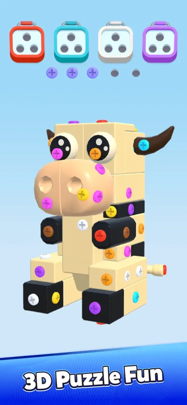 Screw Out 3D: Nut Sort Jam screenshot 3