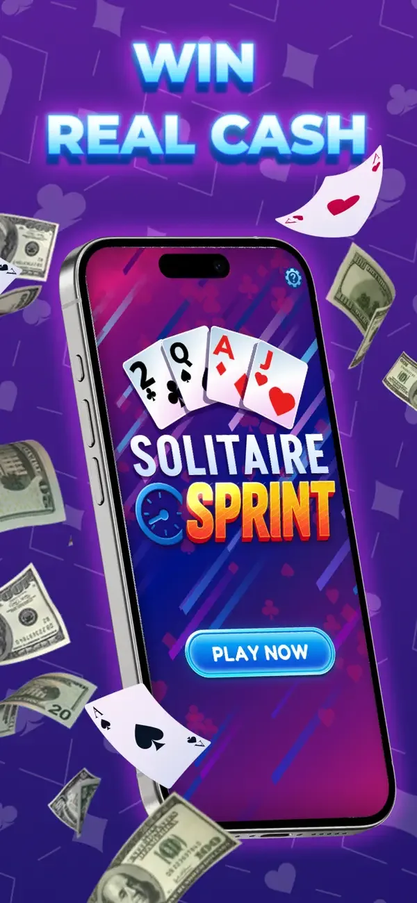 Solitaire Sprint: Win Cash screenshot 1