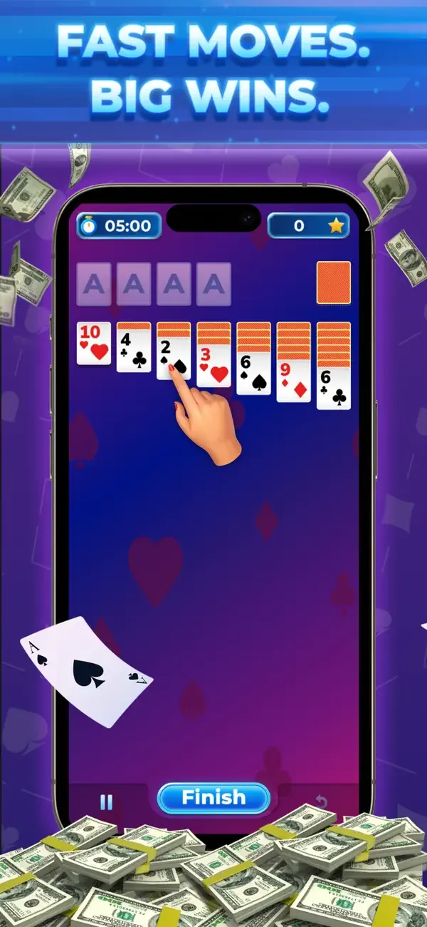 Solitaire Sprint: Win Cash screenshot 2