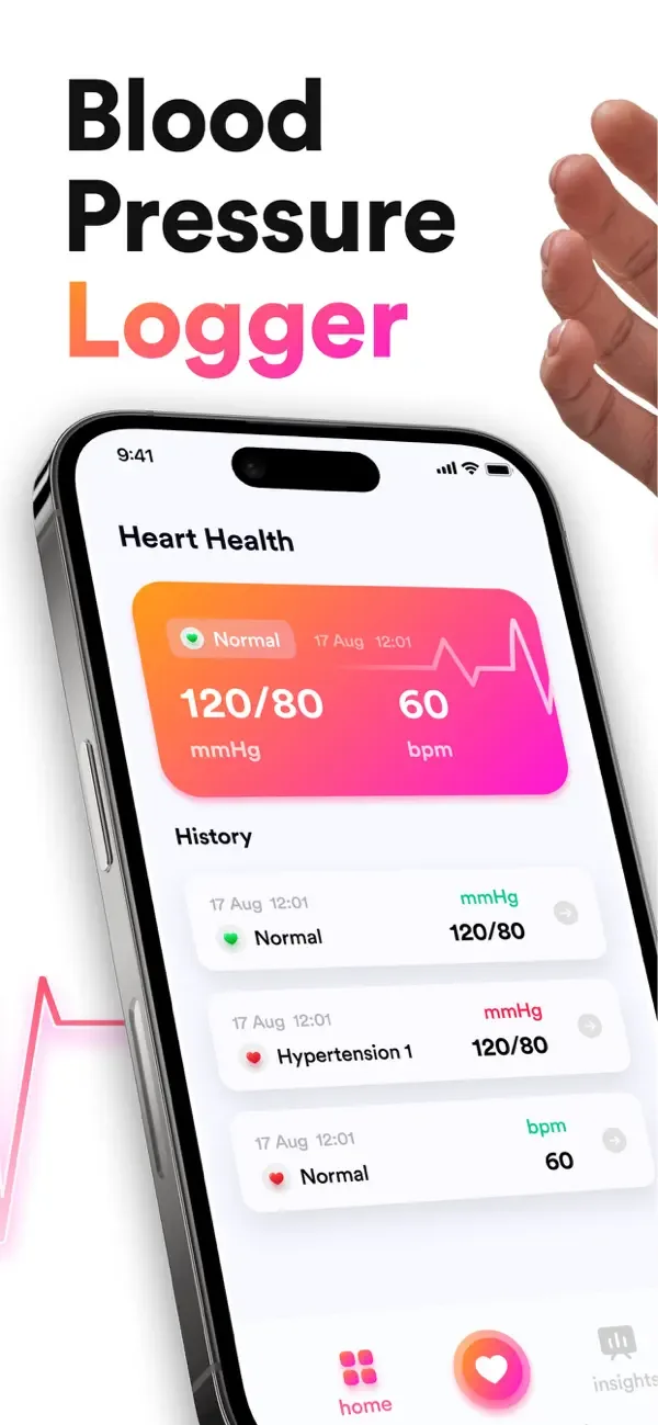 Blood Pressure Logger, Reader screenshot 1