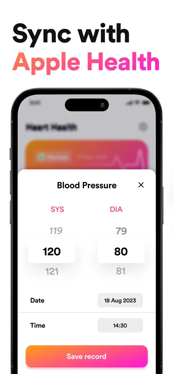 Blood Pressure Logger, Reader screenshot 3