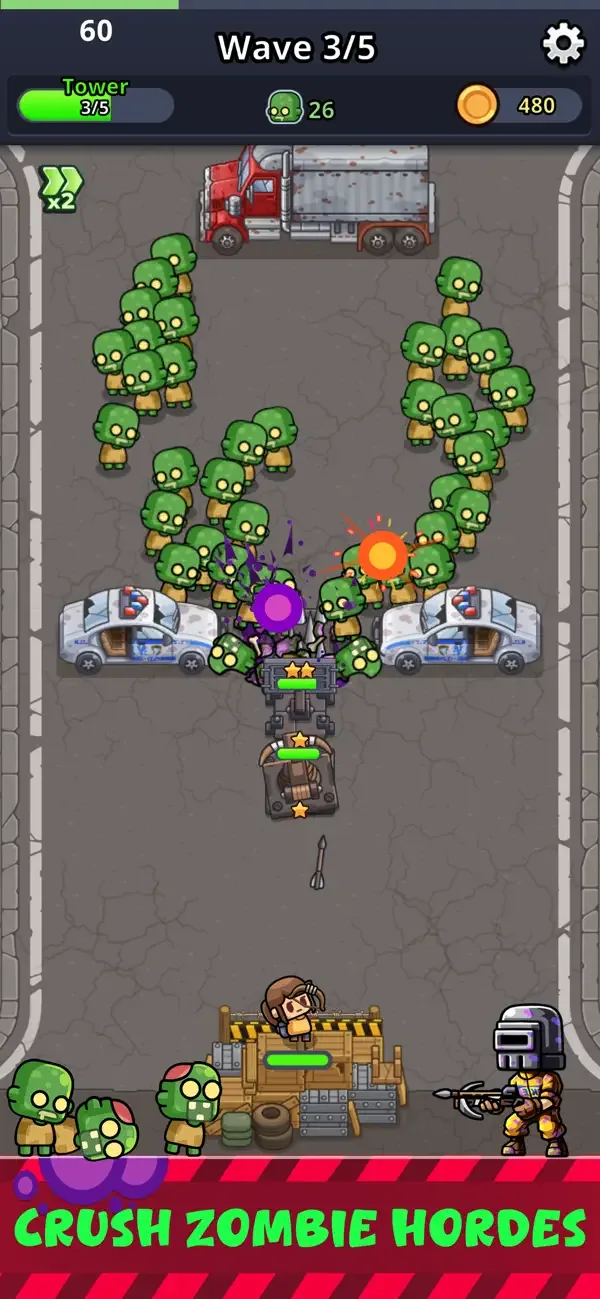 Zombie Fortress: Trap Defense screenshot 1