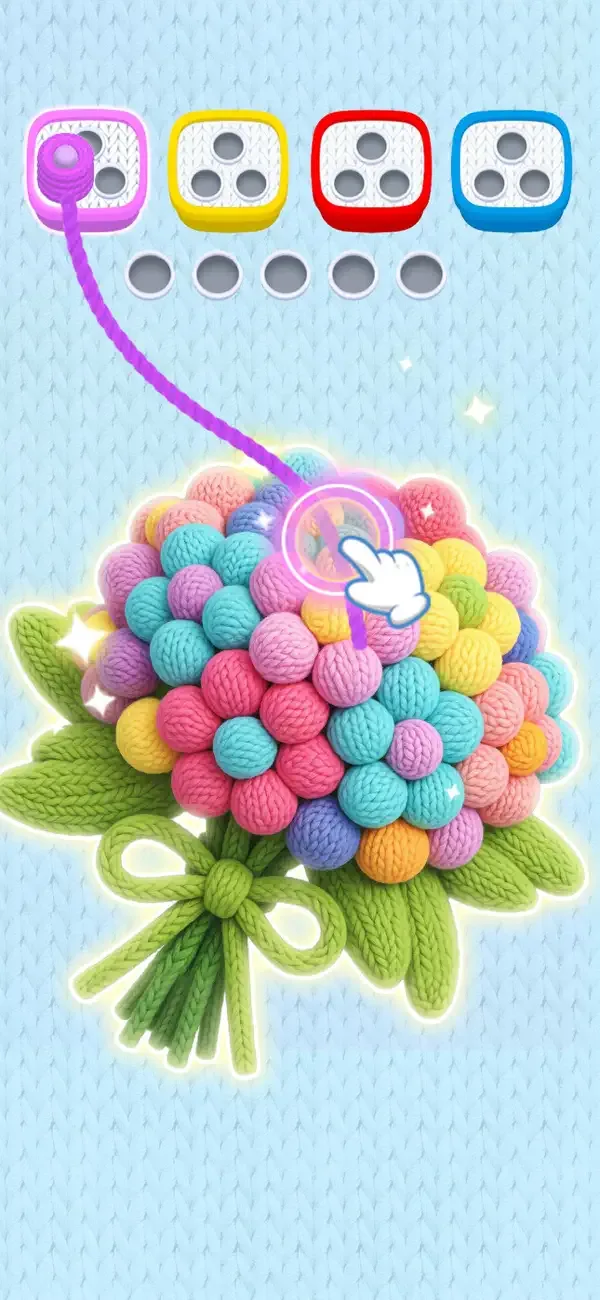 Wool Saga 3D - Knit Jam Puzzle screenshot 1