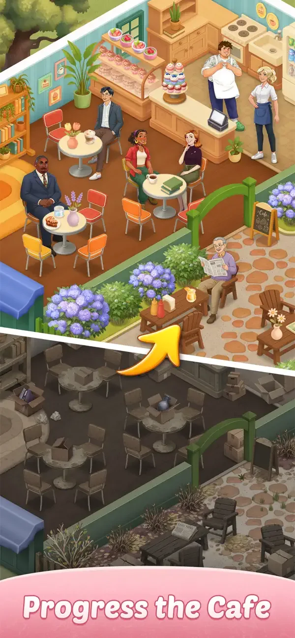 Corner Cafe: Merge puzzle game screenshot 2