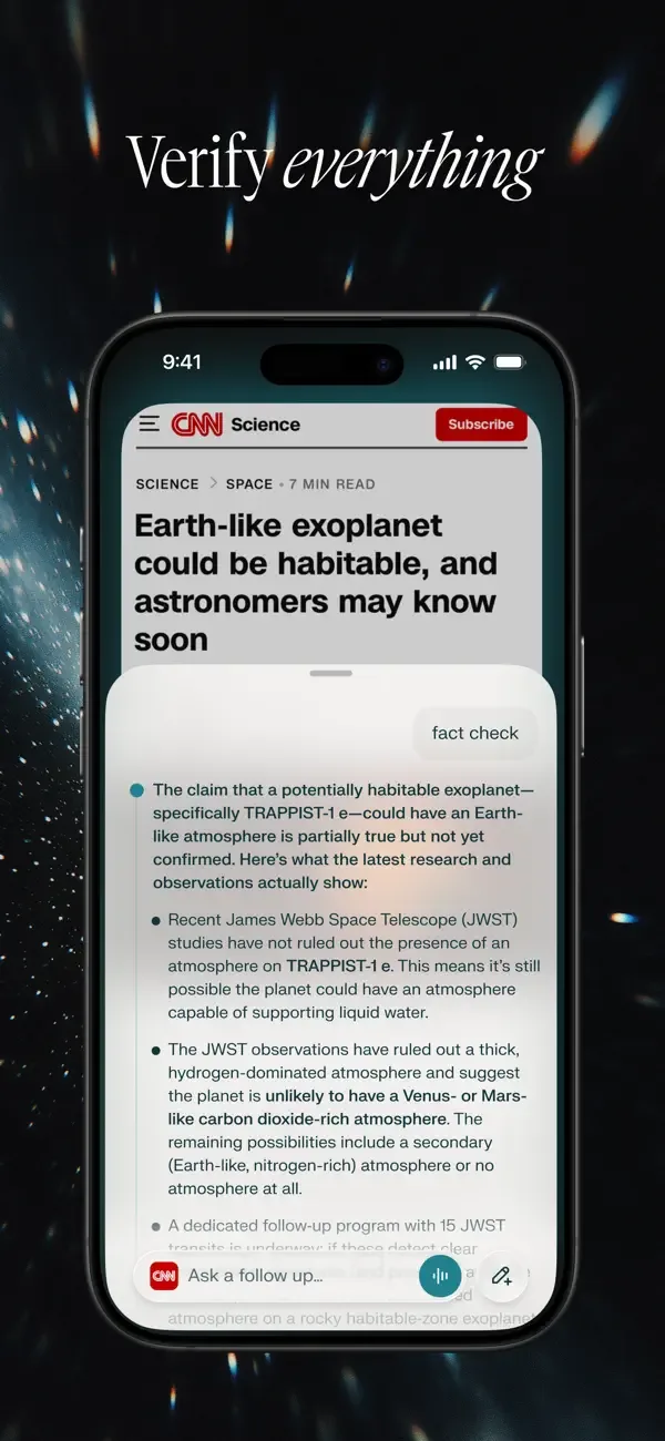 Comet - AI Browser & Assistant screenshot 3