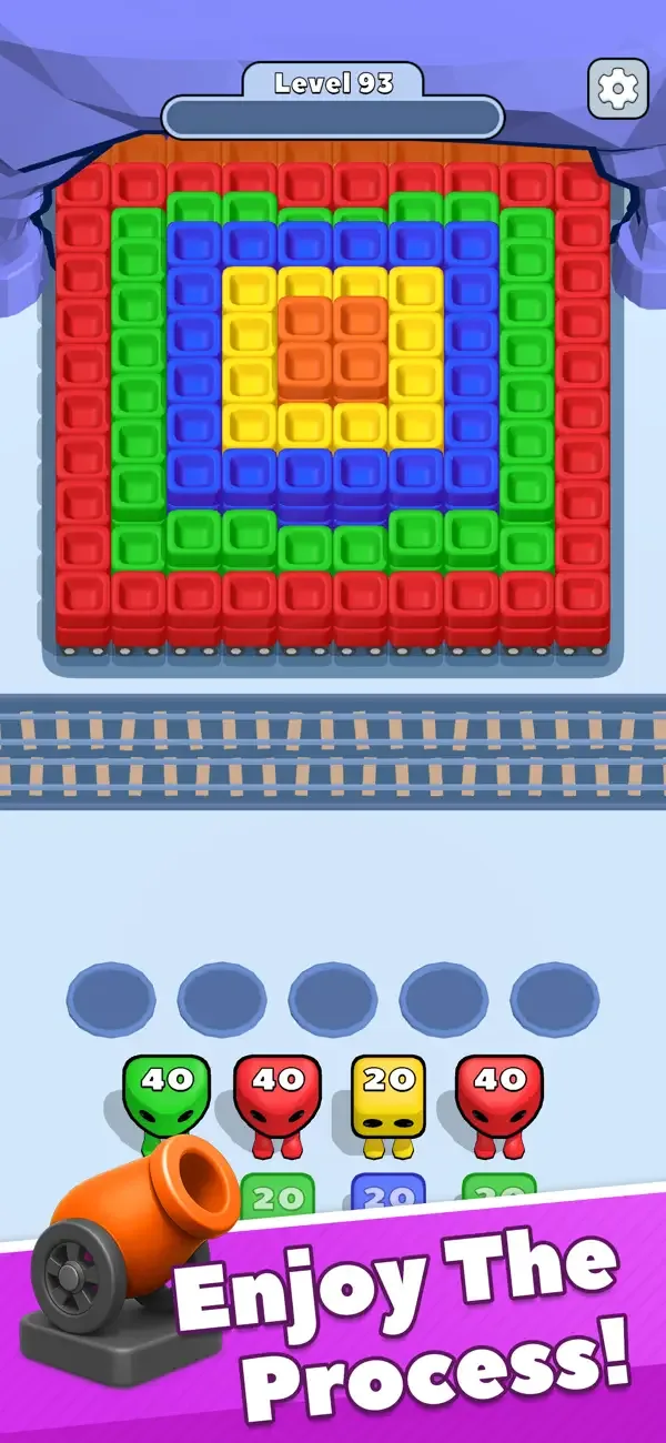 Color Blast 3D : TramCar screenshot 1