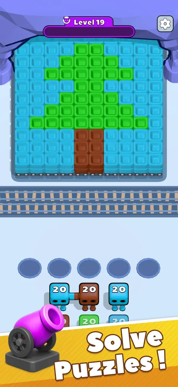 Color Blast 3D : TramCar screenshot 3