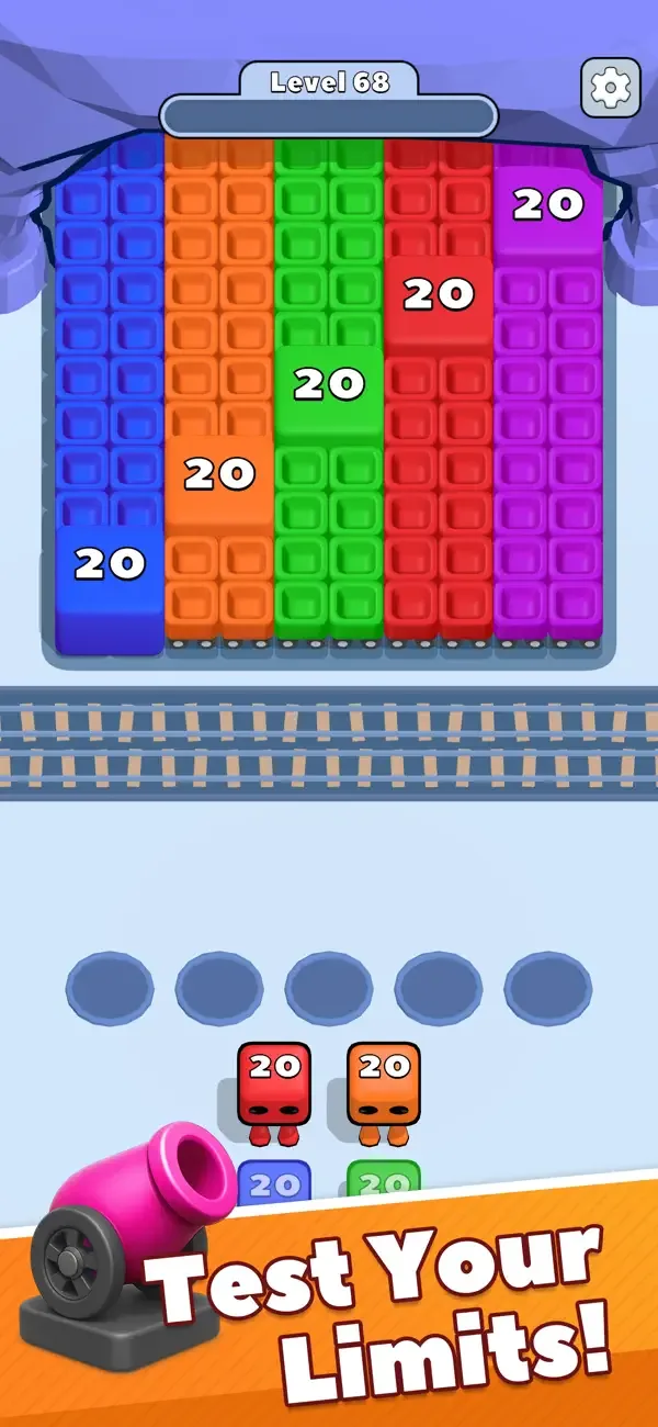 Color Blast 3D : TramCar screenshot 4
