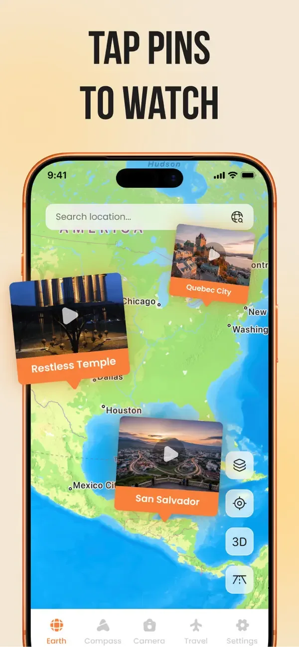 Travel Camera & Compass screenshot 2