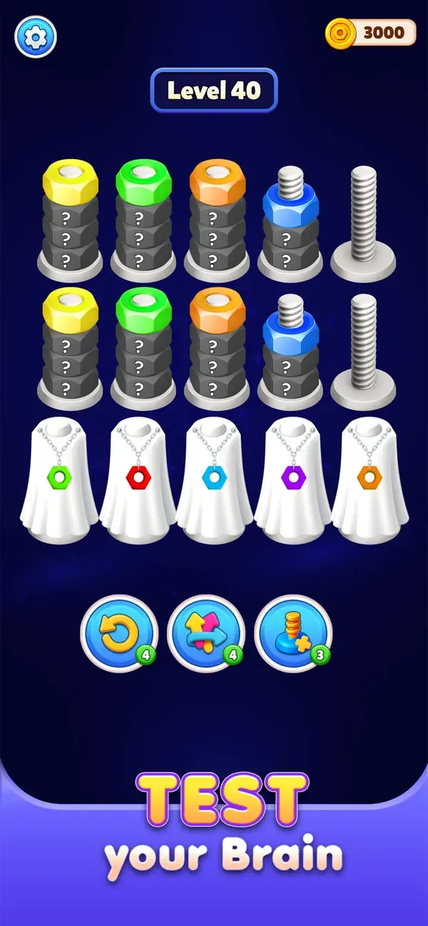 Nut Sort 3D: Color Match screenshot 1