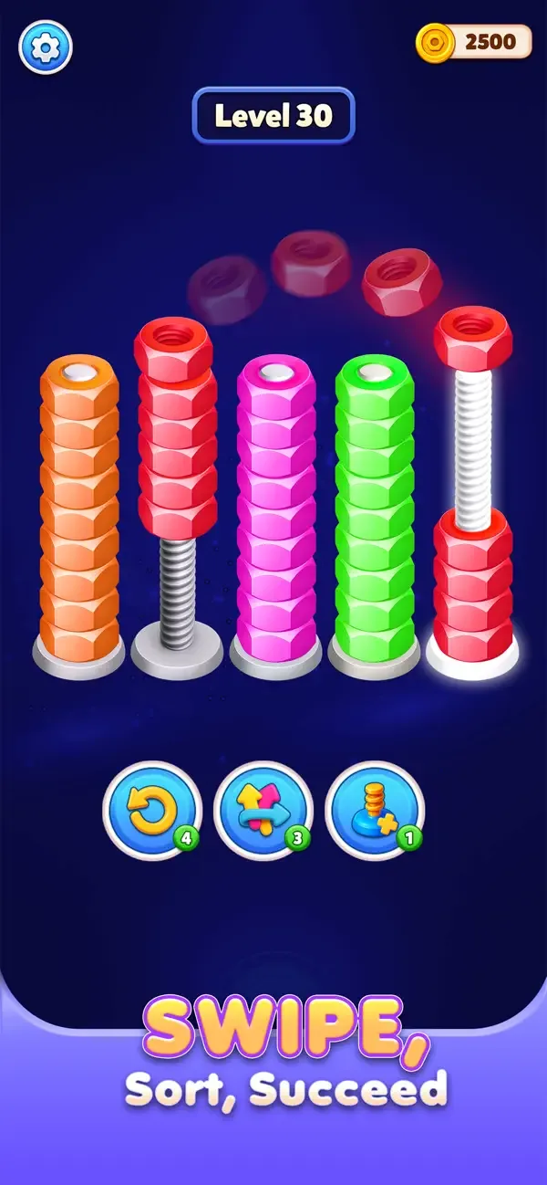 Nut Sort 3D: Color Match screenshot 3