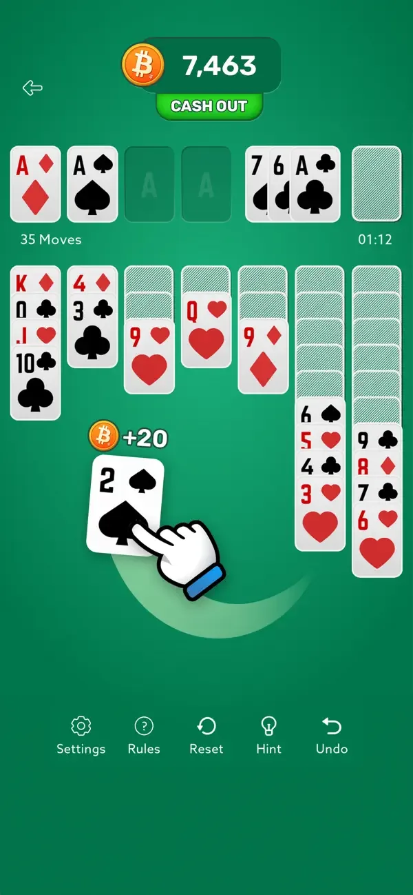 Solitaire - Earn Real Bitcoin screenshot 2