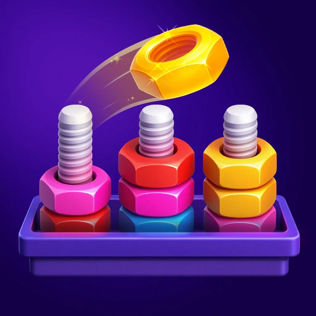 3D Nuts Sort