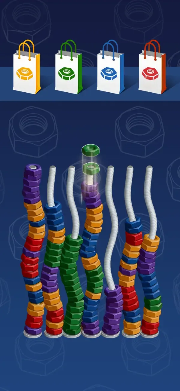 3D Nuts Sort screenshot 4