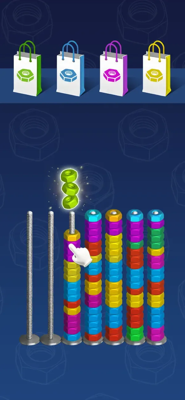 3D Nuts Sort screenshot 5