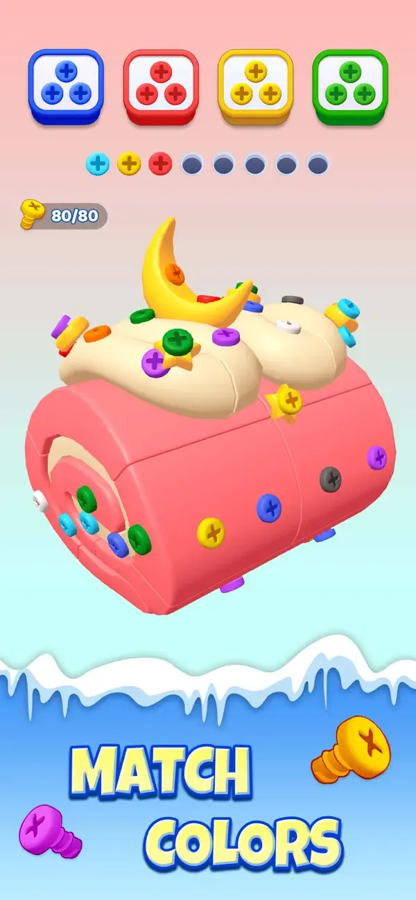 Unscrew Frenzy 3D screenshot 2