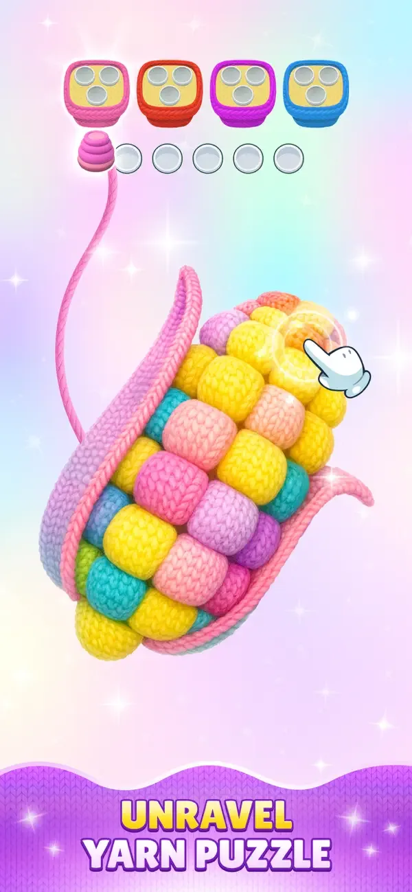 Yarn Sort 3D: Jam Puzzle screenshot 1