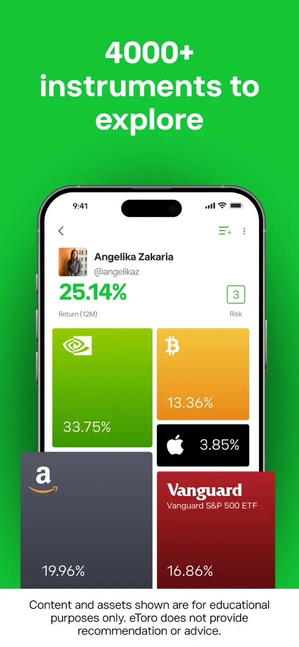 eToro: Investing made social screenshot 2