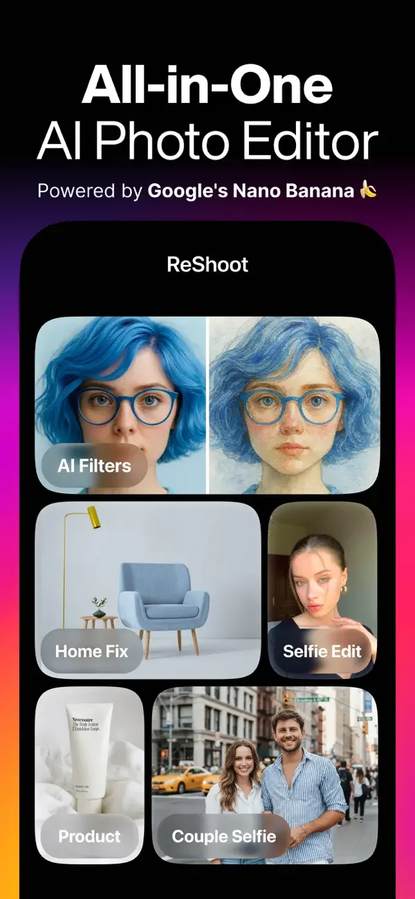 ReShoot: AI Photos & Edits screenshot 1