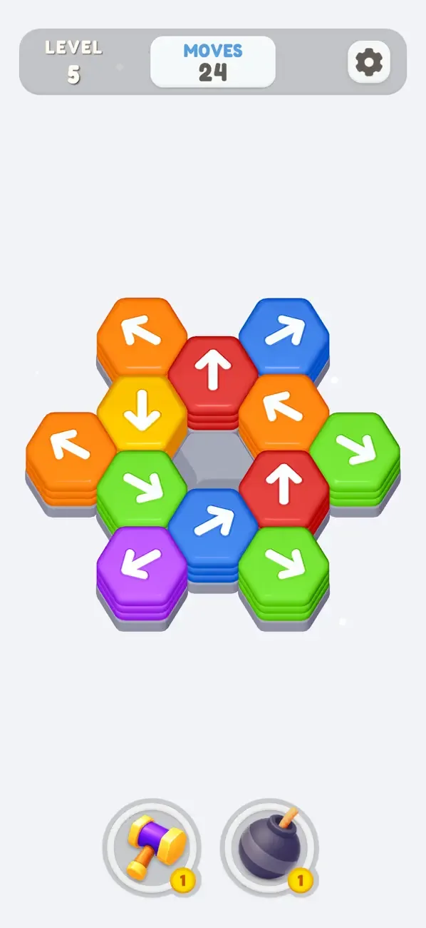 Hexa Shift – Logic Puzzle screenshot 1