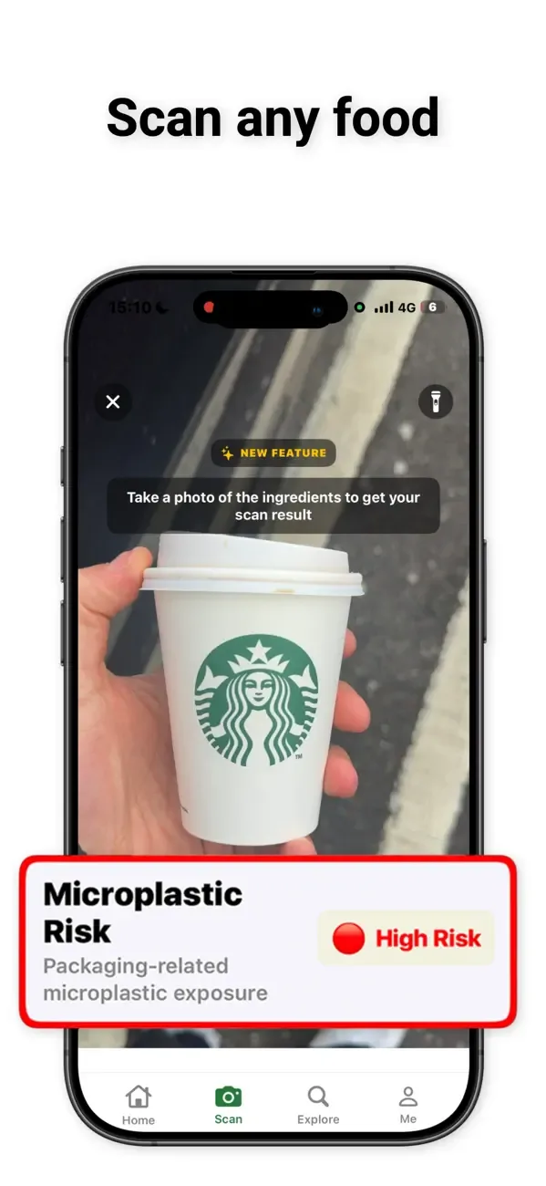 Exposr - Food Product Scanner screenshot 1