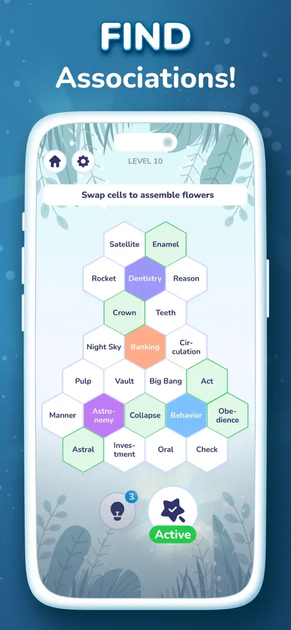 Hexa Words: Match Associations screenshot 3