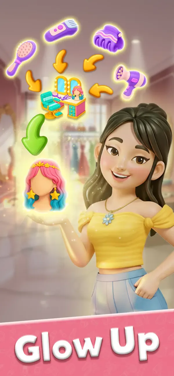 Glow Tales: Merge & Makeover screenshot 2