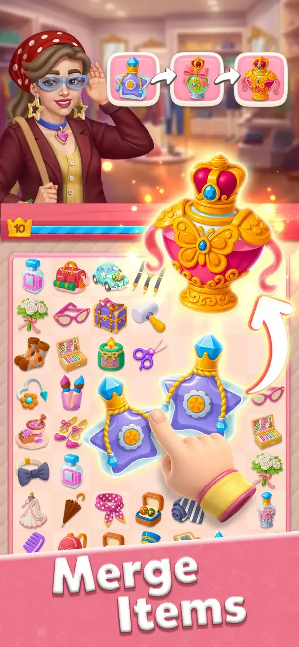 Glow Tales: Merge & Makeover screenshot 4