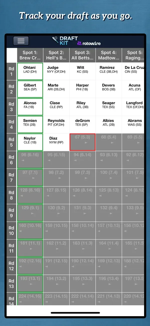 Fantasy Baseball Draft Kit '26 screenshot 5