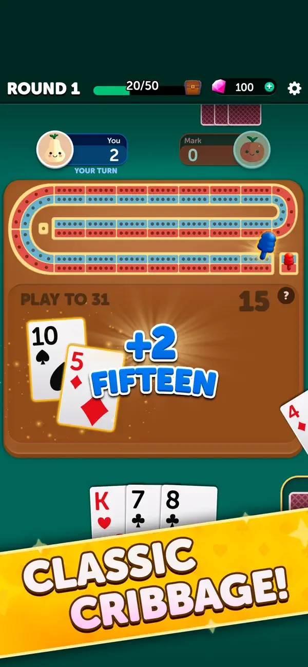 Cribbage Classic - Card Game screenshot 1