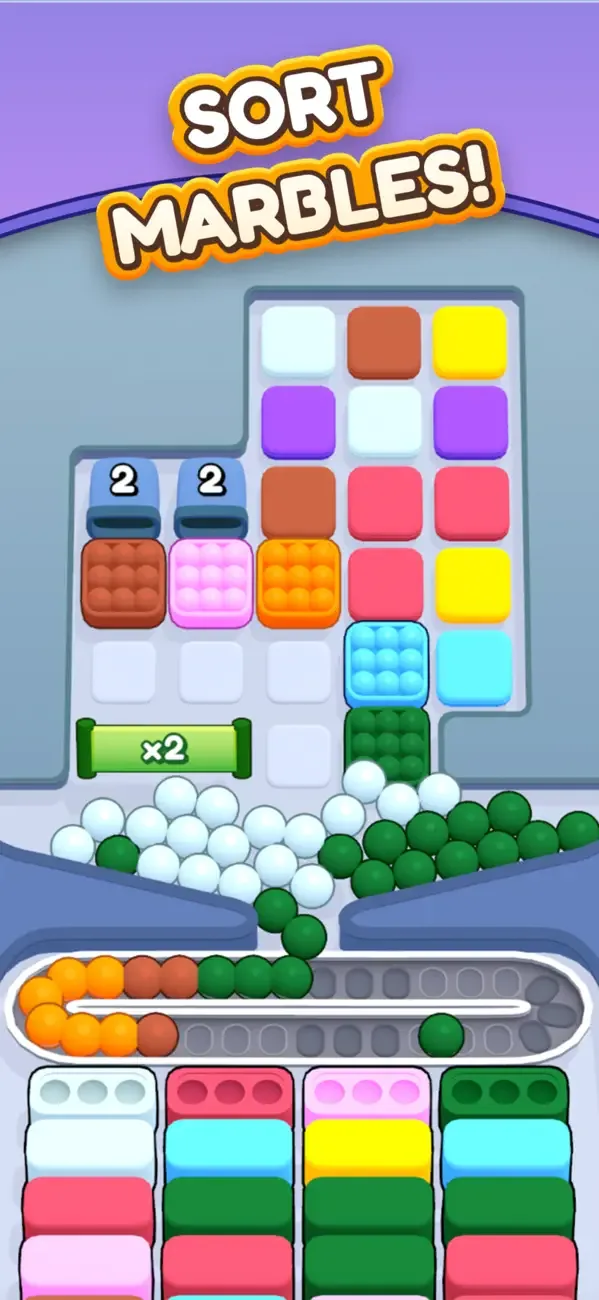 Marble Sort! screenshot 1