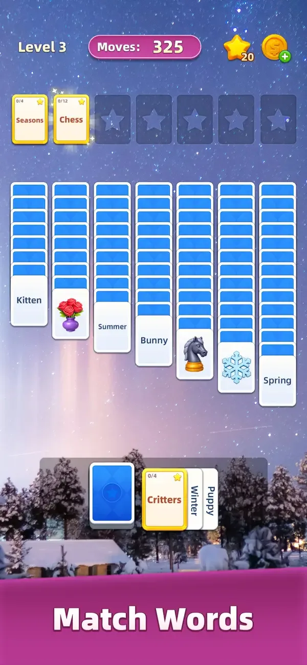 Word MindSort: Solitaire screenshot 1