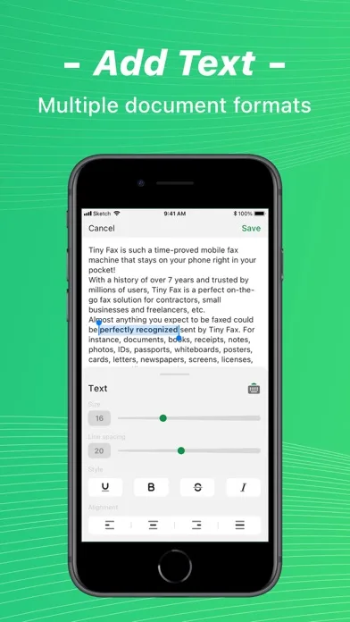 Tiny Fax: Send Fax From iPhone screenshot 5