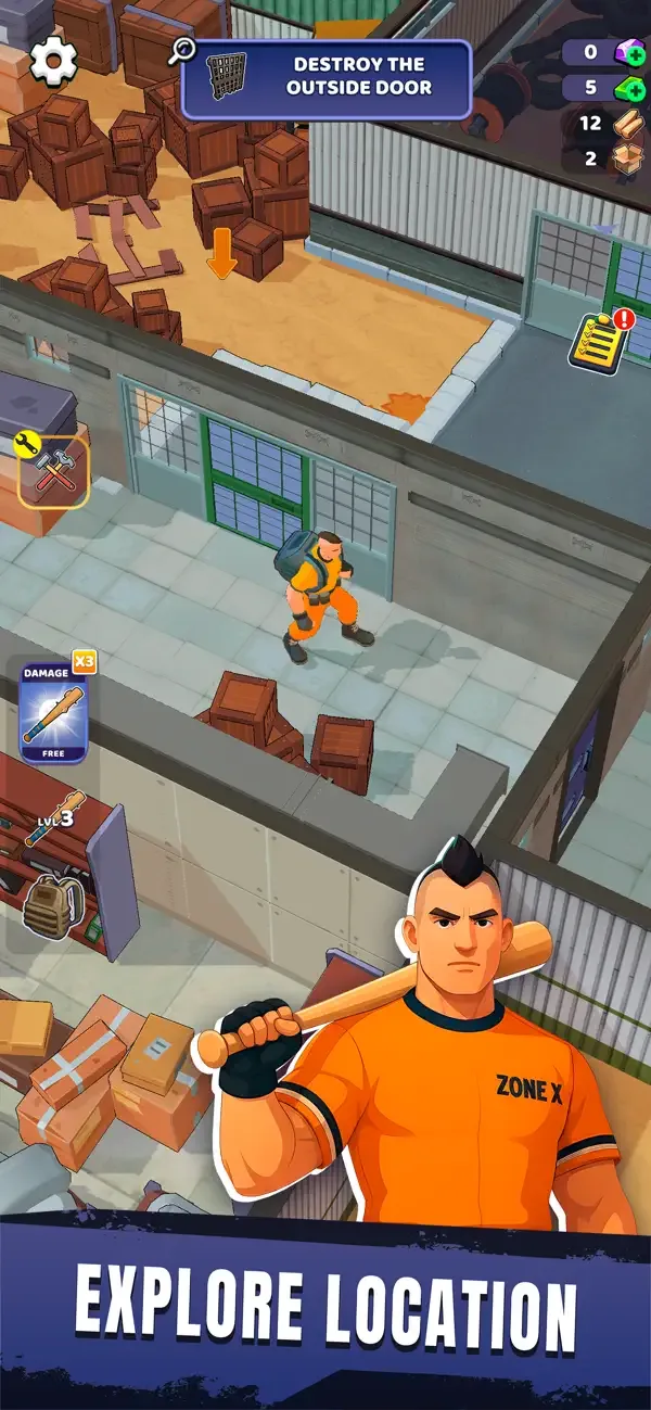 Zone X: Wasteland Survival screenshot 1