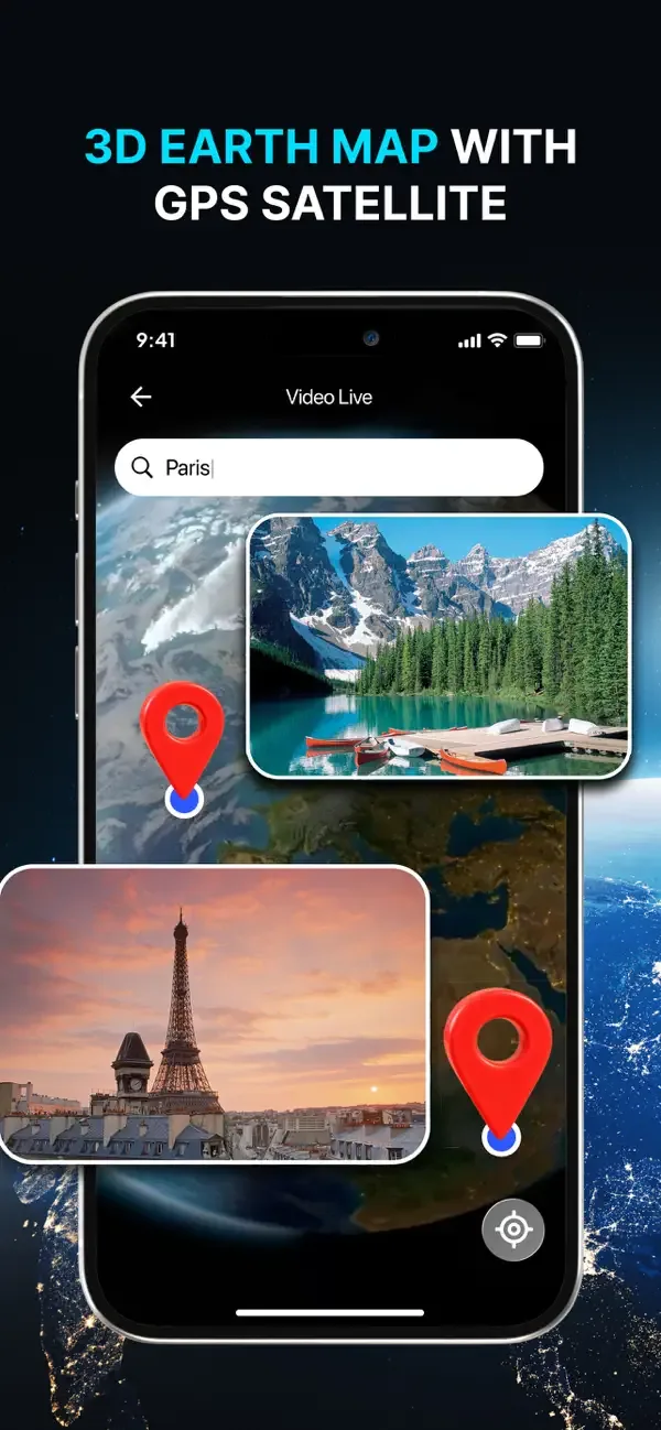 Mappa: GPS & Live Earth Camera screenshot 3